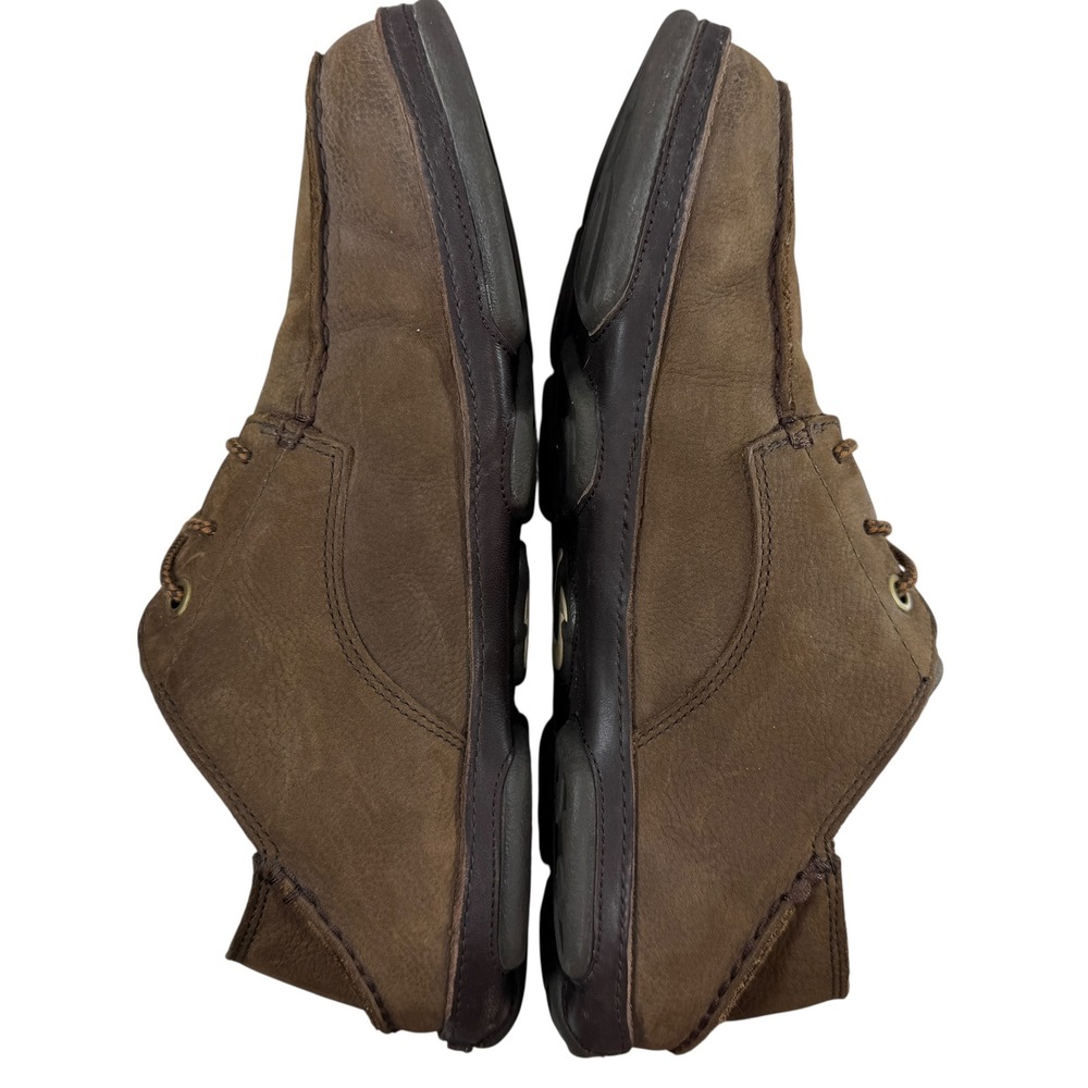 OluKai Hamakua Poko Lace Up‎ Shoes Men 10 Convertible Slip On Heel Brown Leather - Picture 8 of 12